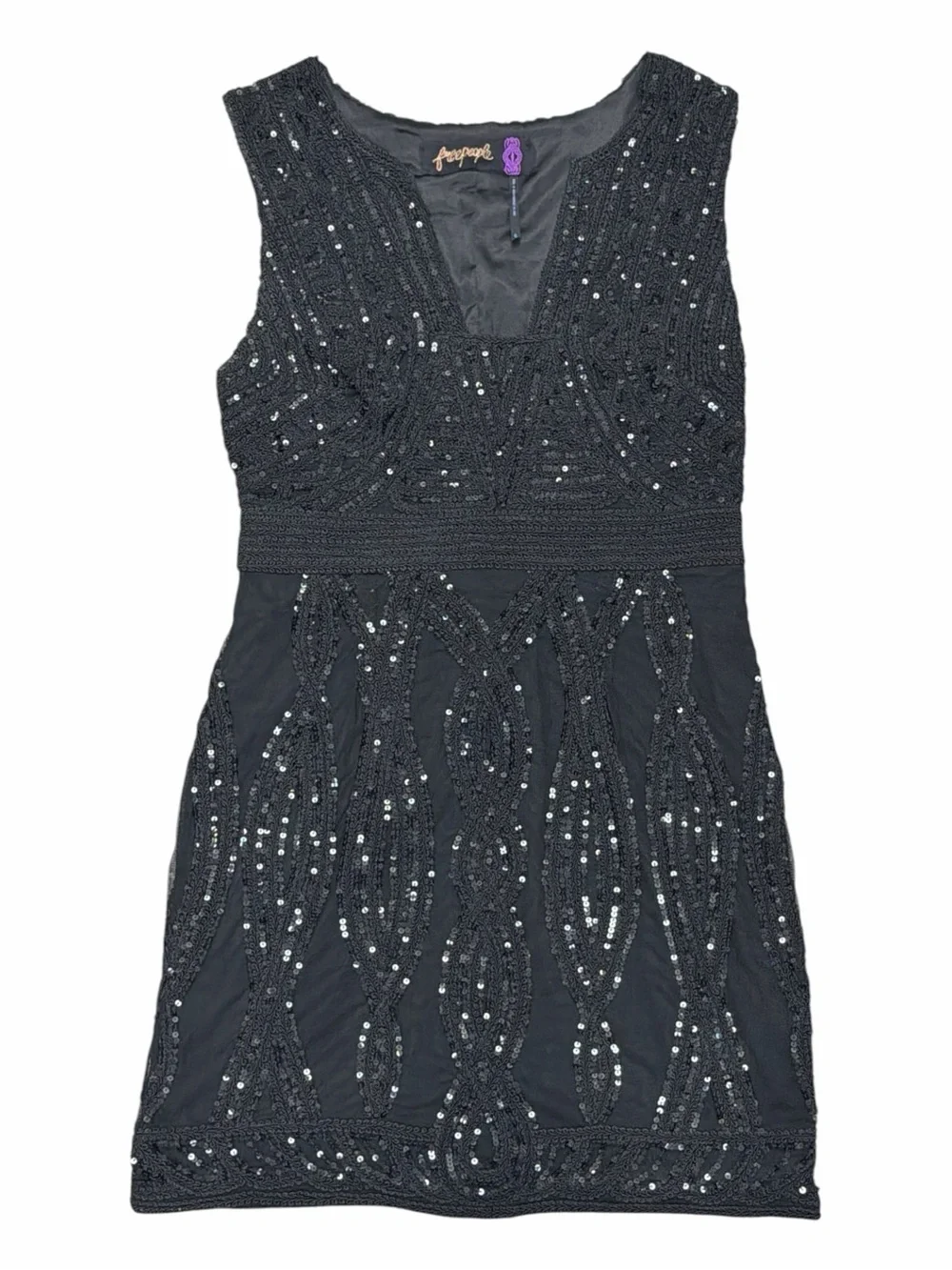 Free People Snake Charmer Sequin Bodycon Mini Dress